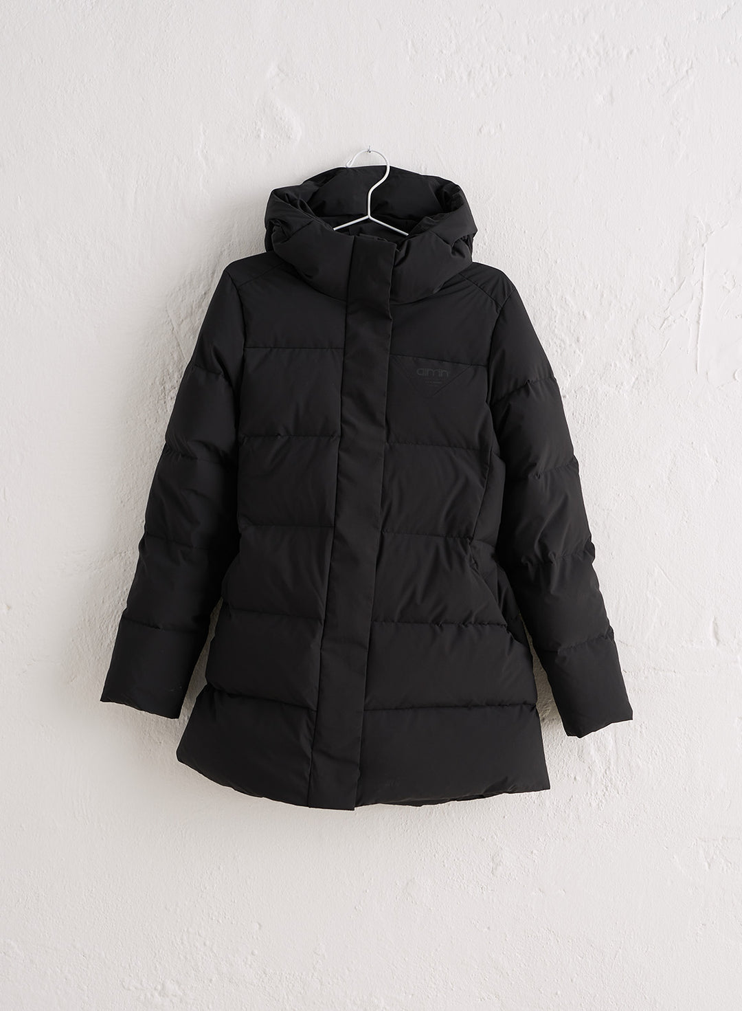 Black padded parka on sale